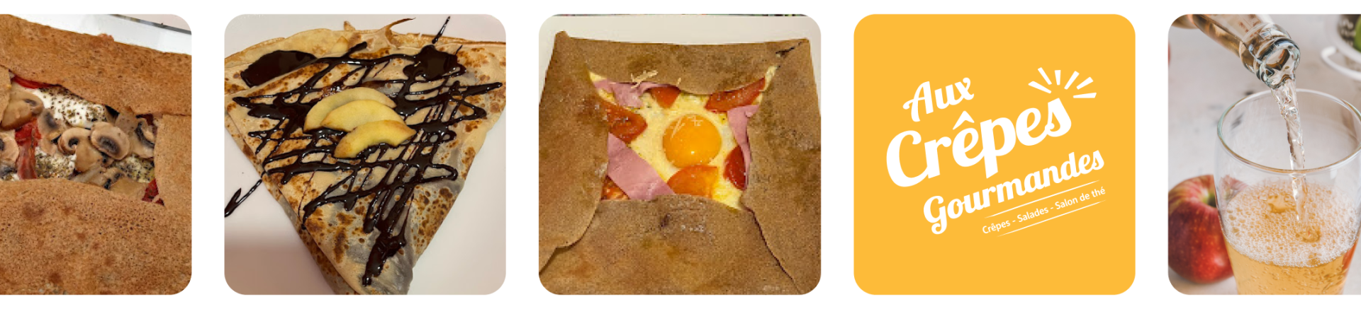 La carte - Aux Crêpes Gourmandes - restaurant AIX-LES-BAINS